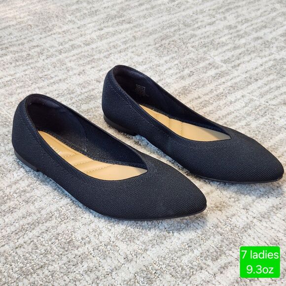 Kelly & Katie Maurene point toe flat shoes black size 7 - Picture 1 of 10